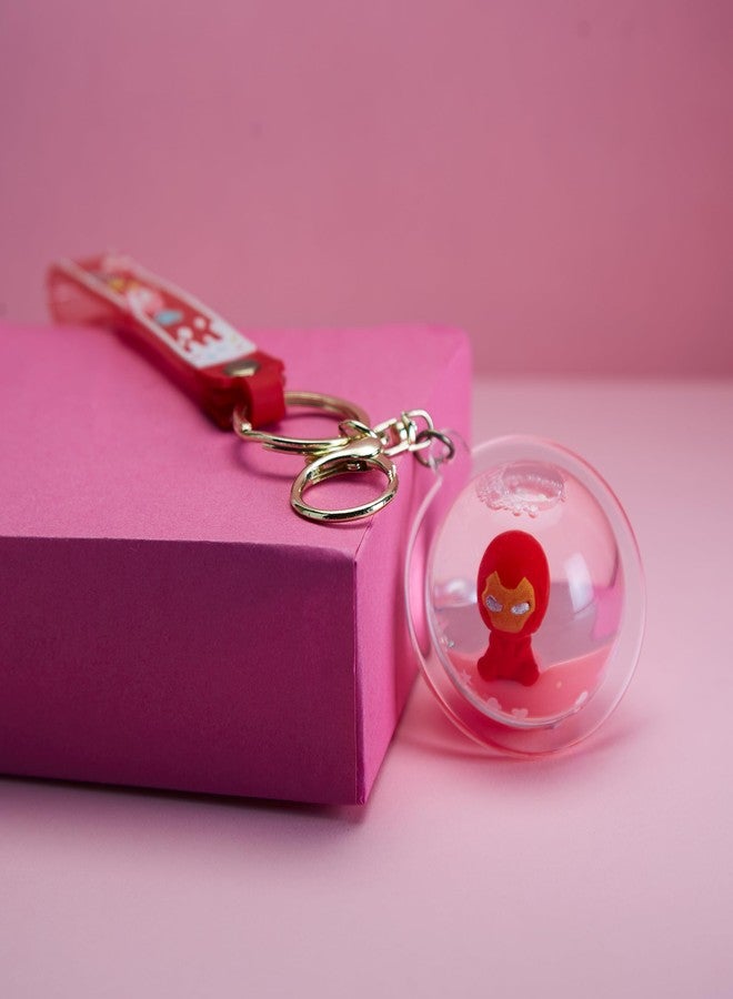 شيري بوكس حقيبة ظهر للأطفال من CherryBox بطبعة كرتونية - حقيبة للمدرسة، منطقة اللعب، ورياض الأطفال، حقيبة نزهة صغيرة للأولاد والبنات، حقائب صغيرة خفيفة الوزن للأطفال (أحمر وأسود) مع سلسلة مفاتيح لطيفة - Image 4